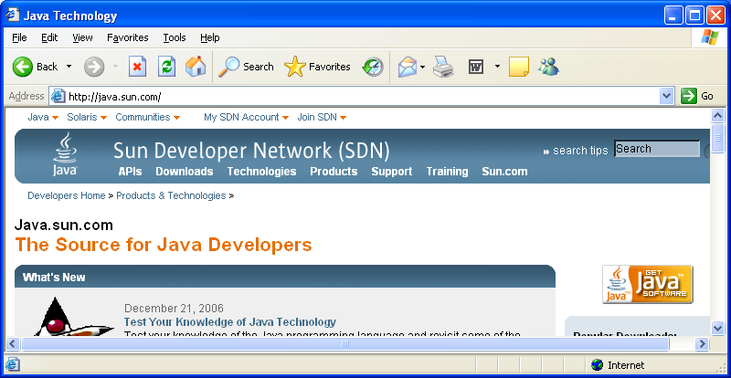 Java.sun.com - Get Java Software