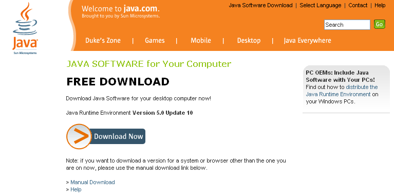 Download Java Software - Download Now